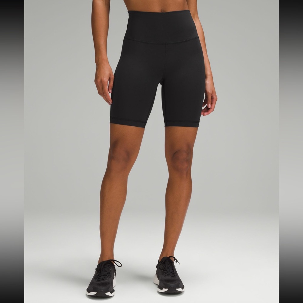 LULULEMON Wunder Under High Rise 8” Black Bike Shorts
